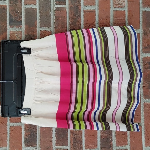 Loft Stripe Skirt Size 4 - Picture 2 of 6